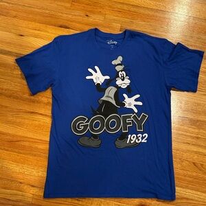 Disney Blue T-Shirt with Goofy 1932 Design - Adult Size Large